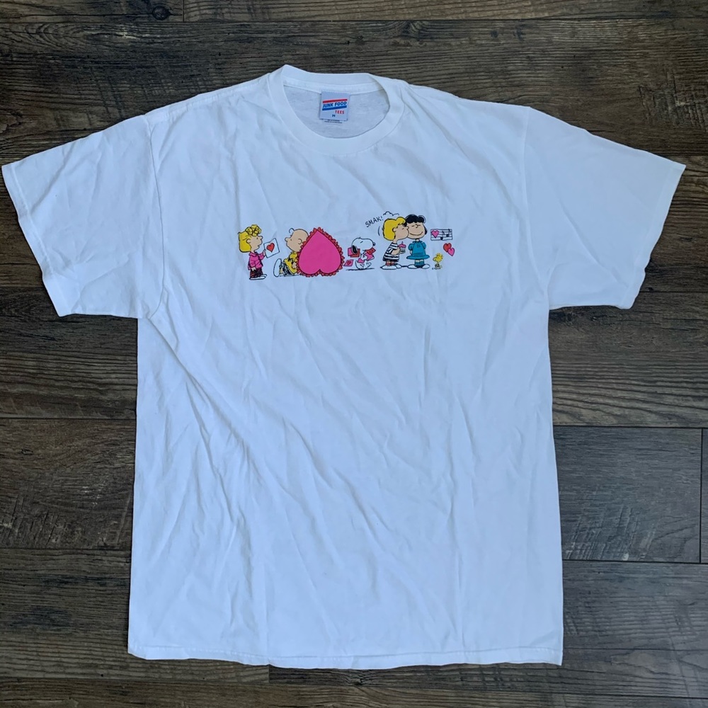 Vintage Peanuts Junk Food tee